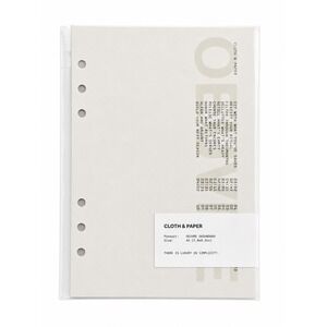 Cloth & Paper (C&P) Oeuvre Dashboard A5 Planner Insert Minimalist Neutral